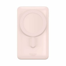Зовнішній акумулятор Baseus Magnetic Bracket Wireless Fast Charge Power Bank 10000mAh 20W Pink