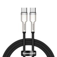 Кабель Baseus Cafule Series Metal Data Cable Type-C to Type-C 100W 2m Black