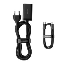 МЗП Baseus GaN3 Pro Desktop Fast Charger 2C+2U 65W (Cable Type-C to Type-C 100W(20V/5A) 1m) Black