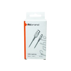 Кабель Mibrand MI-32 Nylon Charging Line USB for Lightning 2A 0.5m Black
