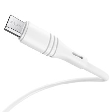 Кабель BOROFONE BX43 USB to Micro 2.4A, 1m, PVC, PVC connectors, White