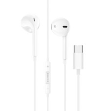 Навушники BOROFONE M80 Magnificent Type-C wire-controlled digital earphones with microphone White