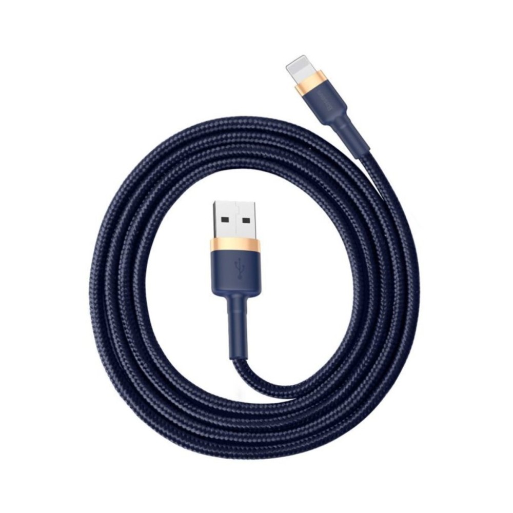 Кабель Baseus cafule Cable USB For iP 2.4A 1m Gold+Blue