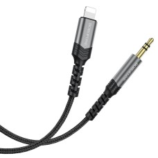 Аудiо-кабель BOROFONE BL15 iP Hi-sound digital audio conversion cable 1m Metel Grey