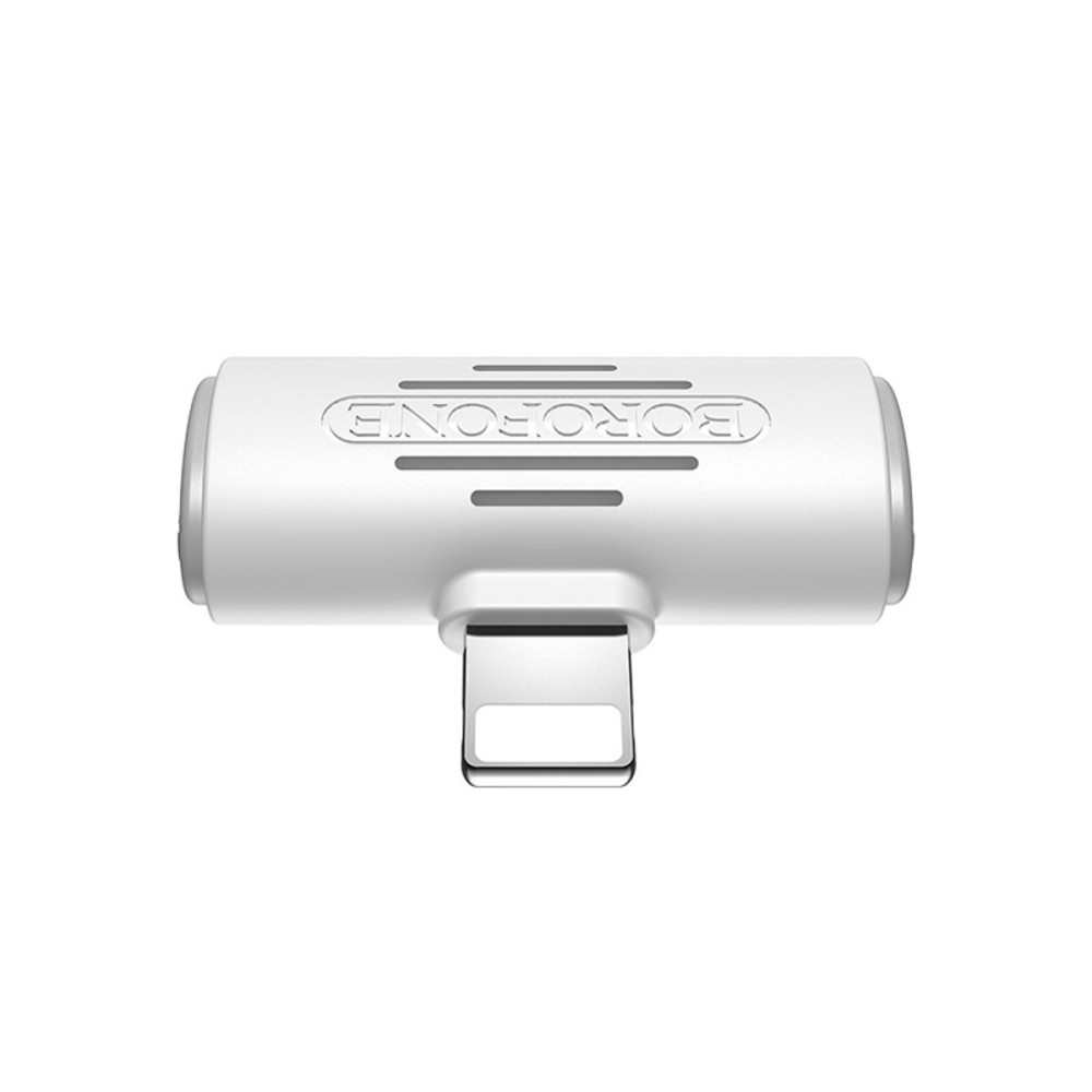 Адаптер BOROFONE BV6 Comfortable dual Lightning digital audio converter White