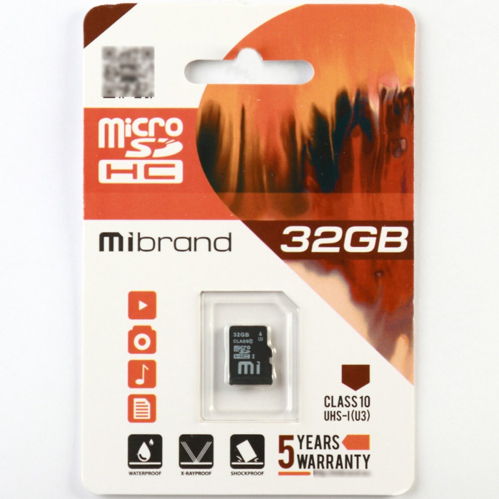 microSDHC (UHS-1 U3) Mibrand 32Gb class 10