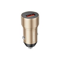 Автомобільний зарядний пристрій BOROFONE BZ19A Wisdom single port QC3.0 car charger Gold