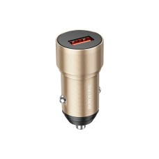 Автомобільний зарядний пристрій BOROFONE BZ19A Wisdom single port QC3.0 car charger Gold
