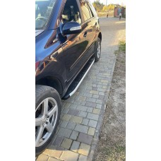 Бокові пороги Fullmond (2 шт., Алюміній) для Mercedes ML W164