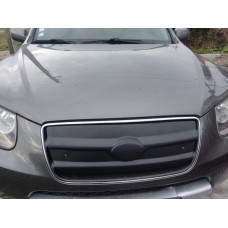 Зимова решітка 2005-2010 (верхня) Глянцева для Hyundai Santa Fe 2 2006-2012рр.