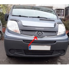 Зимова верхня накладка на решітку 2001-2007, Матова для Renault Trafic 2001-2015 рр.