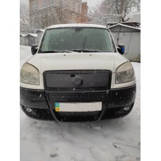 Верхня зимова накладка на решітку Матова для Fiat Doblo II 2005-2010 рр.