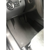 Килимки EVA (чорні) 5 шт, передні та задні (для MAXI, 1 зсувні двері) для Volkswagen Caddy 2004-2010 рр.