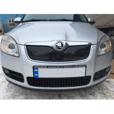 Зимова накладка на решітку (2007-2010, верхня) Матова для Skoda Fabia 2007-2014рр.