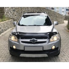 Дефлектор капота 2006-2011 (EuroCap) для Chevrolet Captiva 2006-2019рр.