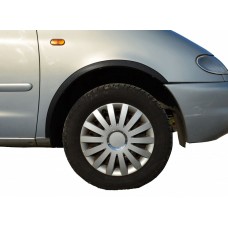 Накладки на арки (2001-2010, 4 шт, чорні) для Volkswagen Sharan 1995-2010 рр.