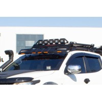Козирок лобового скла під багажник DAKAR (LED) для SsangYong Musso ІІ 2018↗