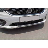 Накладка на передній бампер OmsaLine (2016-2020, нерж) для Fiat Tipo 2016↗ рр.