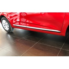 Накладки на дверний молдинг (нерж) OmsaLine - Італійська нержавейка для Renault Clio V 2019↗ рр.