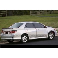 Накладка на задній бампер (під фарбування) для Toyota Corolla 2007-2013 років.