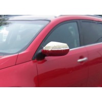 Накладки на дзеркала (2 шт., нерж.) для Kia Sportage 2010-2015 рр.