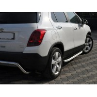 Бокові пороги Fullmond (2 шт., алюміній) для Chevrolet Trax 2012↗ рр.