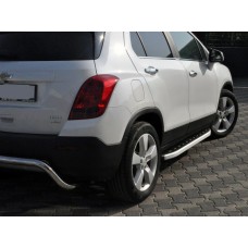 Бокові пороги Fullmond (2 шт., алюміній) для Chevrolet Trax 2012↗ рр.