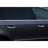Нижні молдинги стекол (4 шт., нерж.) Carmos - Турецька сталь для Volkswagen Passat B6 2006-2012рр.