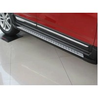 Бокові пороги OEM (2 шт., алюміній) для Chery Tiggo V 2014↗︎ рр.