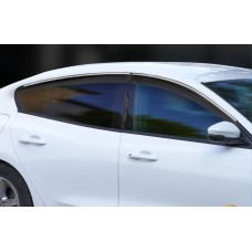 Вітровики з хромом (4 шт., Sunplex Chrome) для Ford Focus IV 2018↗ рр.