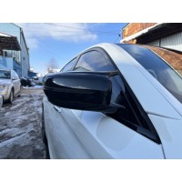 Накладки на дзеркала (BMW-style, 2 шт) для BMW 5 серія G30/31 2017↗ рр.