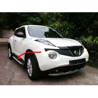 Бокові пороги Allmond Grey (2 шт., алюм.) для Nissan Juke 2010-2019 рр.