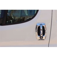 Накладки на ручки (нерж.) Накладки навколо ручок (4 частини) для Fiat Ducato 2006↗ та 2014↗ рр.