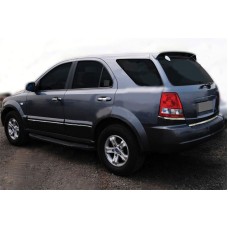 Нижня накладка на стопи (2 шт., нерж) для Kia Sorento 2002-2009 рр.