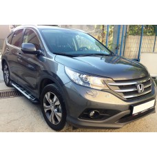 Бокові пороги Sunrise (2 шт., алюміній) для Honda CRV 2017-2022 рр.