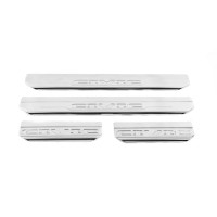Накладки на пороги Carmos V2 (4 шт, нерж) для Honda Civic Sedan VIII 2006-2011рр.