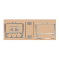 Накладки на панель Алюміній для Ford Focus II 2005-2008 рр.