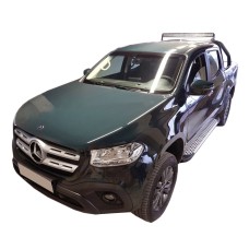 Бокові пороги Allmond Grey (2 шт., алюміній) для Mercedes X class