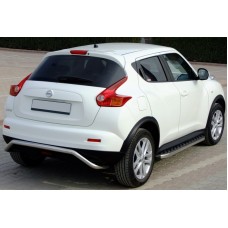 Бокові пороги BlackLine (2 шт, алюміній) для Nissan Juke 2010-2019 рр.