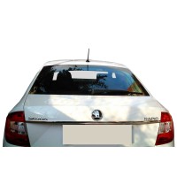 Хром планка над номером Tit-design (нерж.) для Skoda Rapid 2012↗ рр.