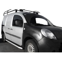 Бокові пороги Fullmond (2 шт., алюм.) для Renault Kangoo 1998-2008 рр.