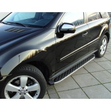 Бокові пороги BlackLine (2 шт., алюміній) для Mercedes ML W164