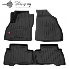 Килимки Stingray 3D (5 шт, поліуретан) для Citroen Nemo 2008↗ рр.