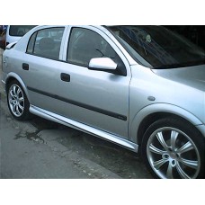 Бічні пороги HB (під фарбування) для Opel Astra G classic 1998-2012рр.