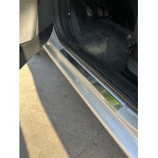 Накладки на пороги Carmos V1 (4 шт, нерж.) для Fiat Linea 2006-2018 рр.
