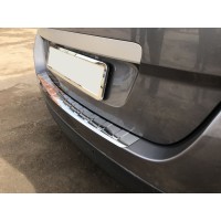 Накладка на задній бампер Carmos (Grand, нерж.) для Renault Scenic/Grand 2009-2016 рр.