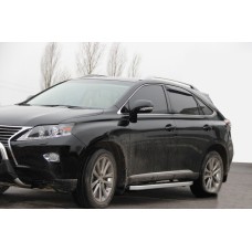 Бокові пороги Fullmond (2 шт, алюміній) для Lexus RX 2009-2015 рр.