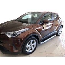 Бокові пороги Fullmond (2 шт., алюм) для Toyota C-HR