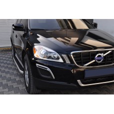 Бокові пороги Fullmond (2 шт., алюміній) для Volvo XC60 2009-2017 років.