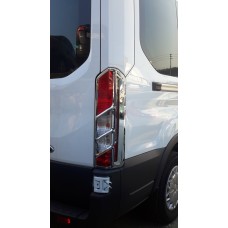 Накладки на стопи (2 шт, пласт) для Ford Transit 2014↗ рр.